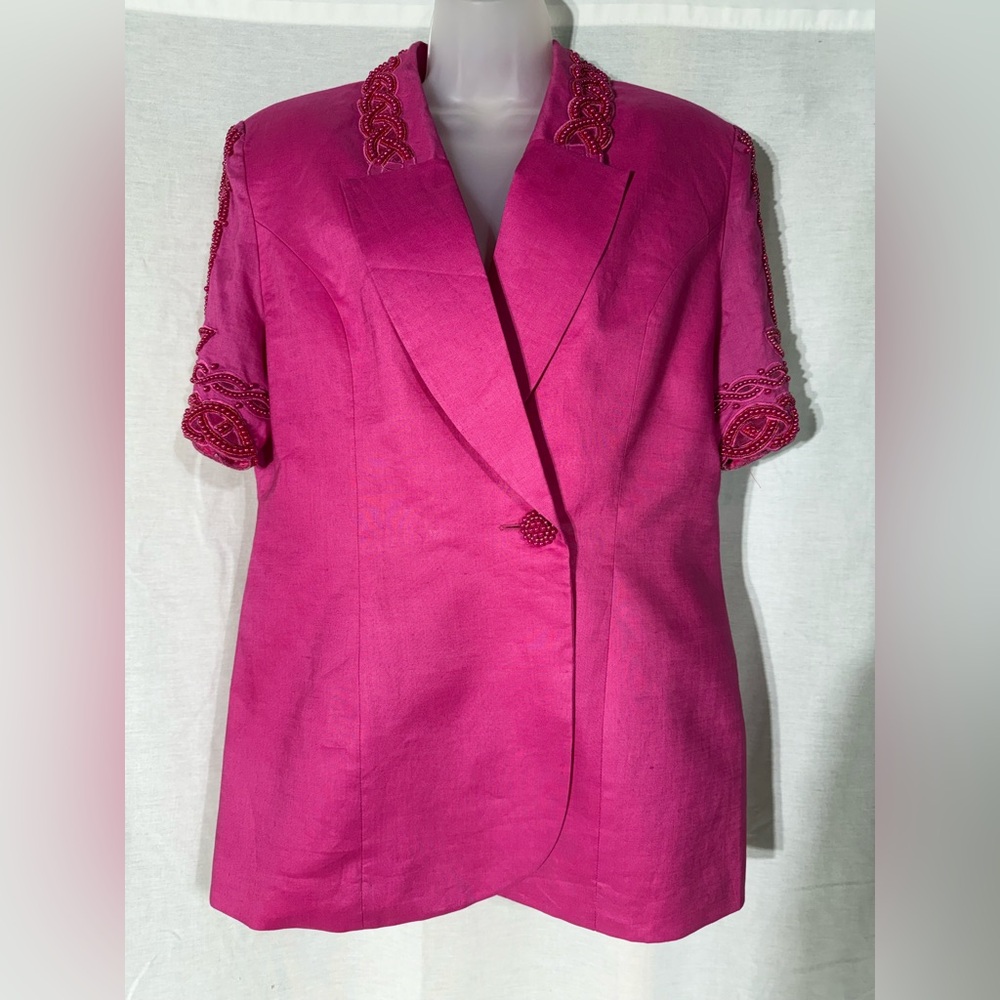 Orlando Rossi Vintage Elegant Pink Women's Jacket Size 12